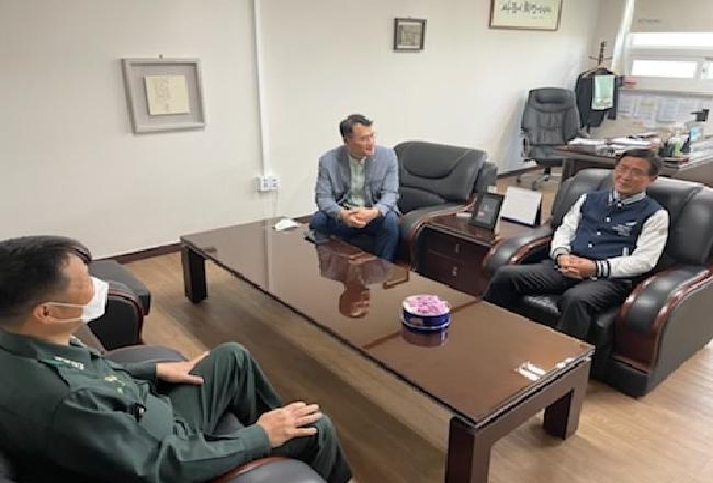 국방어학원장 극동대학교 방문 {22. 04. 19)