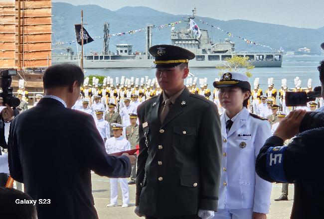 해군, 해병대 장교 임관식 전경