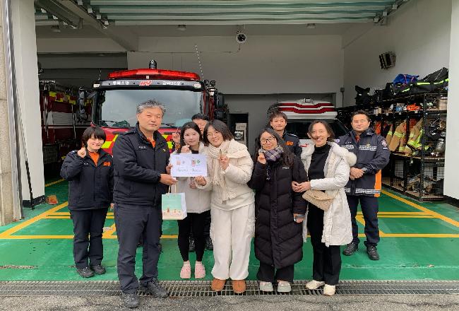 극동대 간호학과 동아리, 소방대원과 함께 ‘힐링 아로마 체험’ 진행