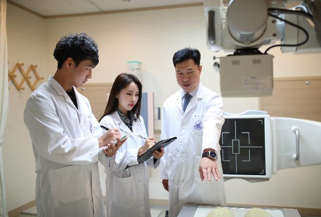 초음파영상학실습실(D207), 영상학실습실(D210) 실습수업 사진
