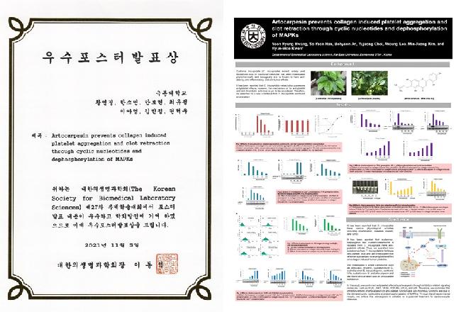 대한의생명과학회 우수포스터발표상