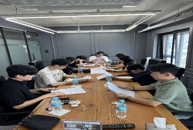 졸업작품 가족사진 팀 작업현장