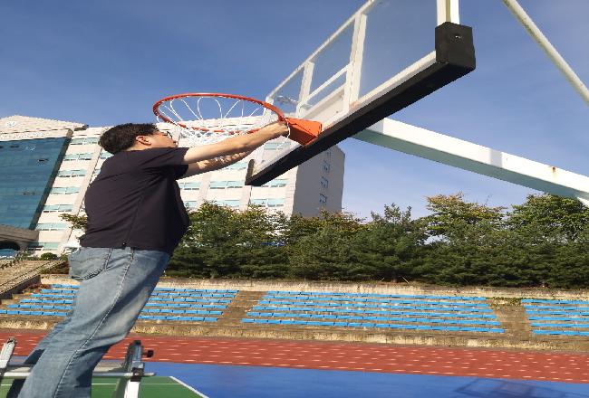 체육관 및 학교운동장 농구골대망 교체
