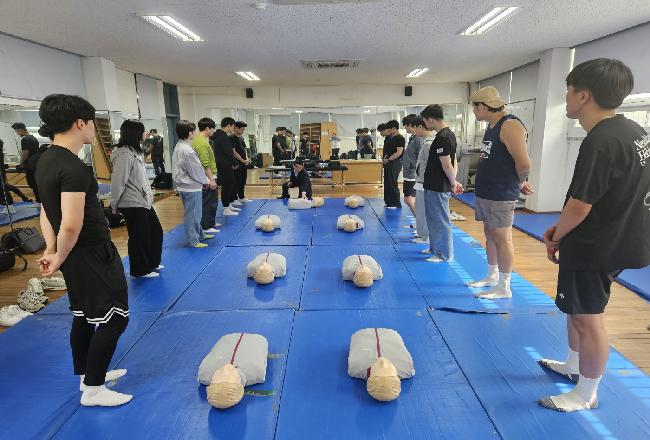 2024학년도 3학년 1학기 스포츠 응급처치 수업